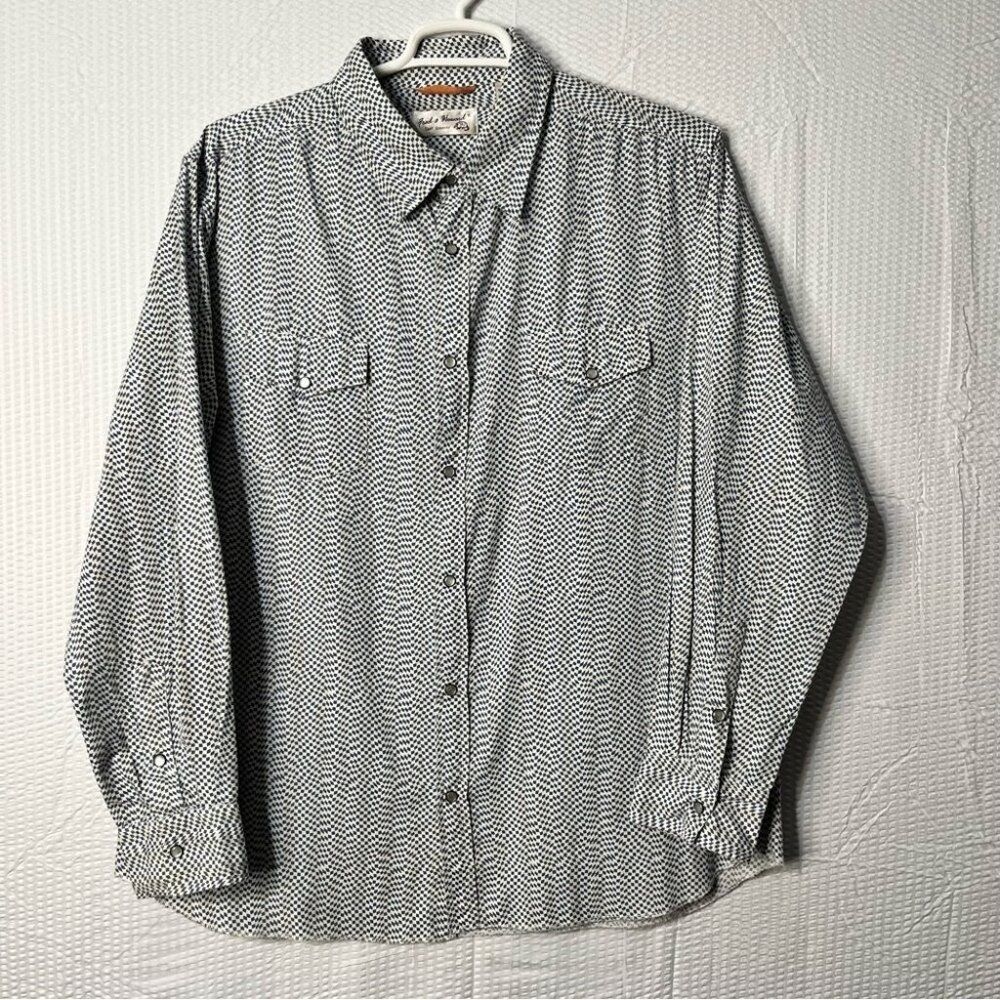 Fred & Howard Calif Groovin Made In India Pearl Snap Western Shirt Size XXL